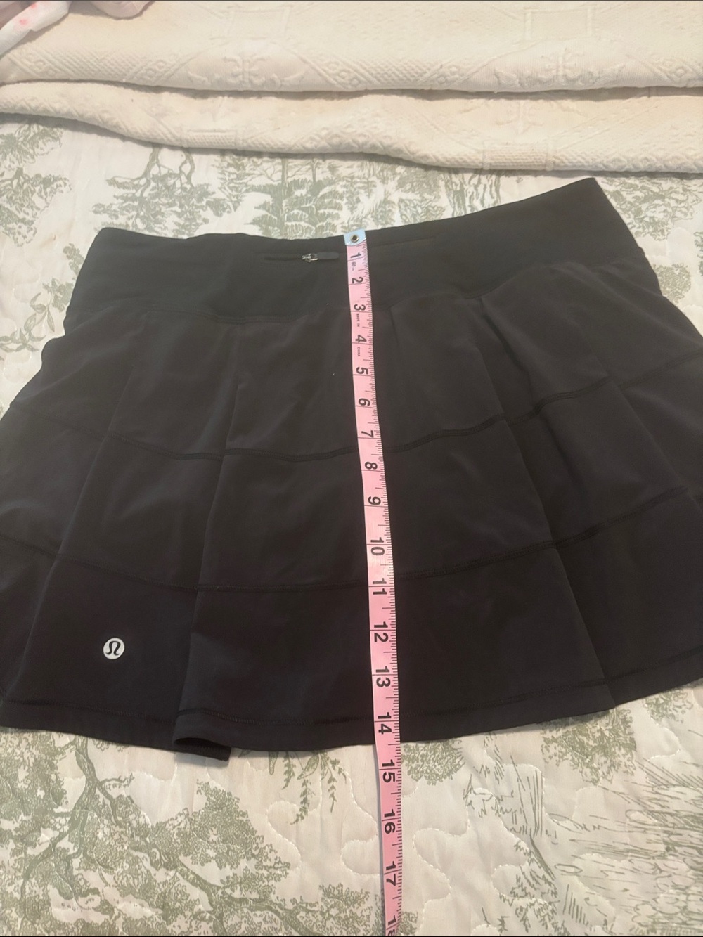 Lululemon 8 Tall Pace Rival black mid-rise skirt loungewear athleisure gorpcore - Picture 5 of 12